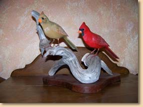 Cardinal Wood Carvings